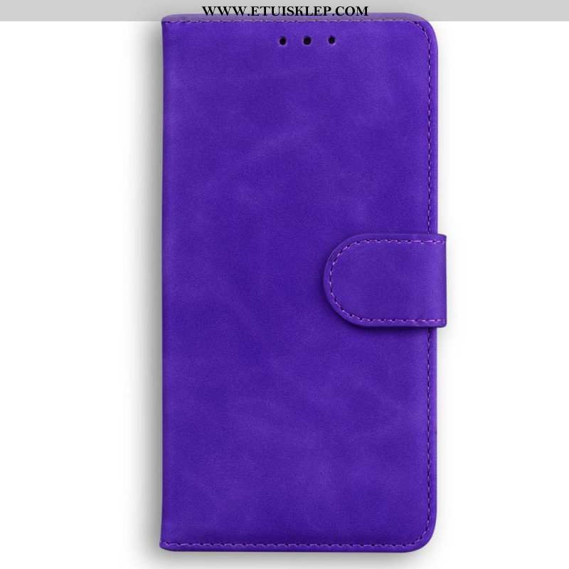 Etui Folio do Oppo Reno 8 Skórzany Efekt Couture